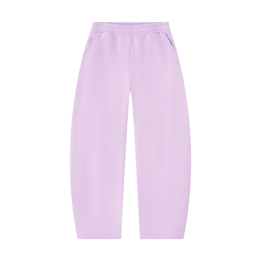 Pink Unisex Barrel Leg Sweatpants