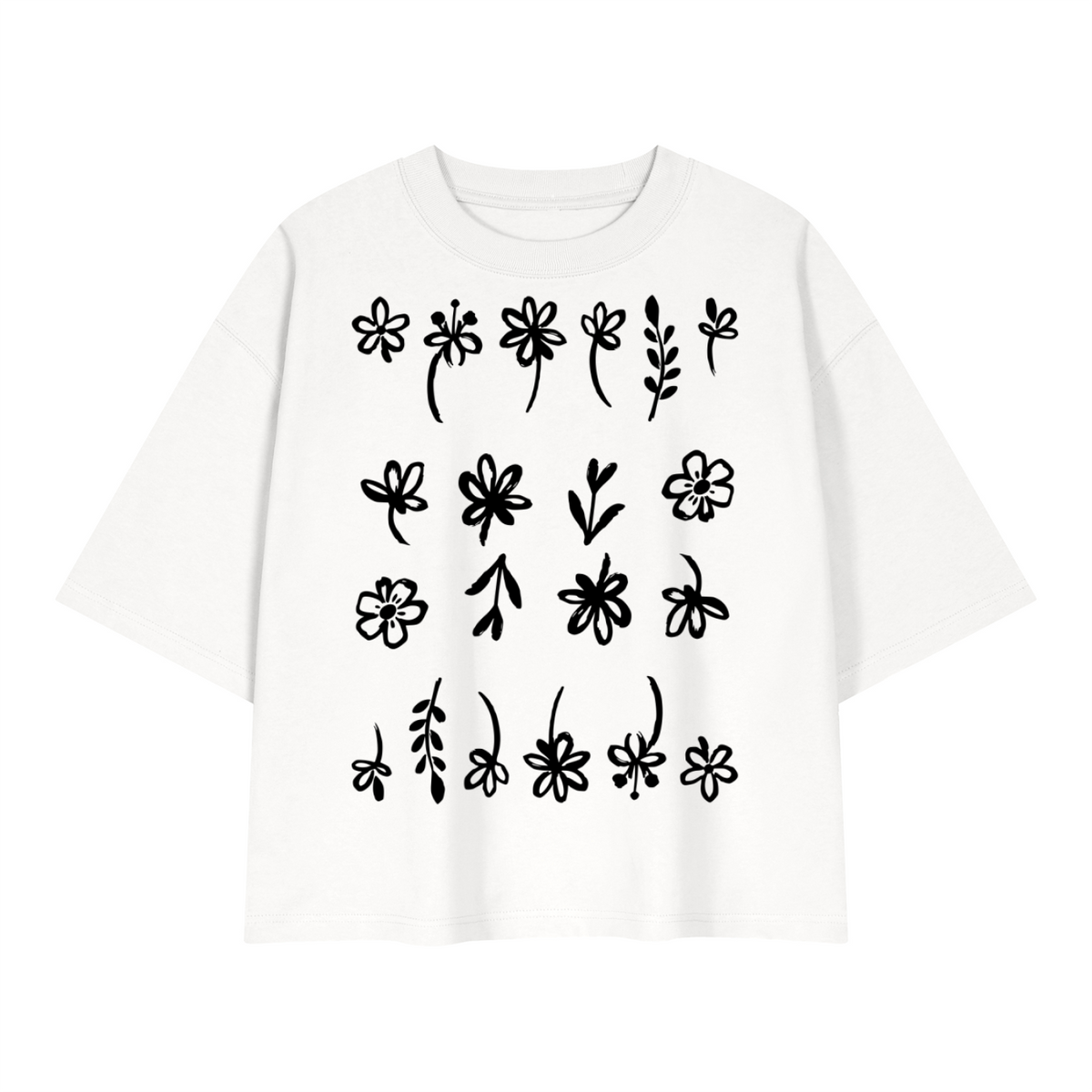 Motherin' Flowers - Unisex Heavyweight Boxy T-Shirt