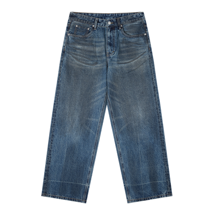 Heavyweight Dark Vintage Wash Baggy Jeans