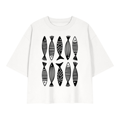 Motherin' Fish - Unisex Heavyweight Boxy T-Shirt