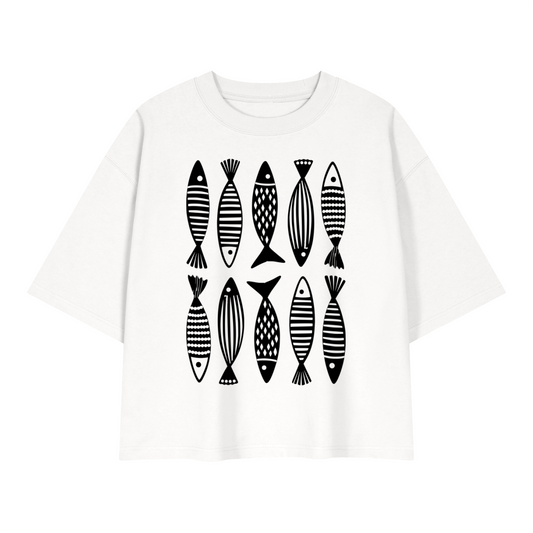 Motherin' Fish - Unisex Heavyweight Boxy T-Shirt
