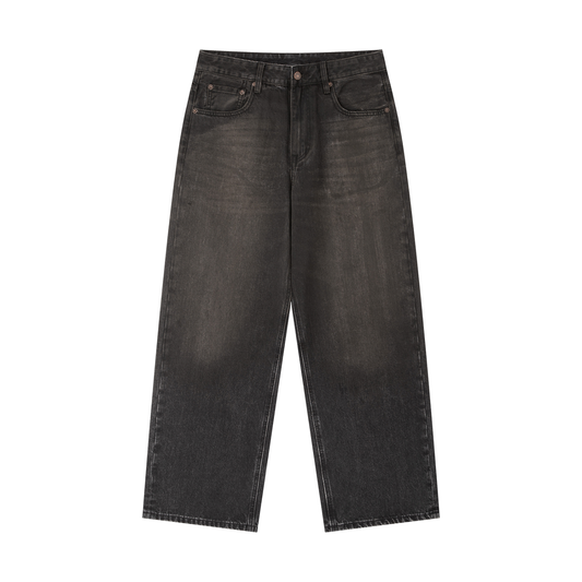 Straight Fit Jean,Vintage Wash ,Heavyweight Denim