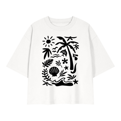 Motherin' Summer - Unisex Heavyweight Boxy T-Shirt