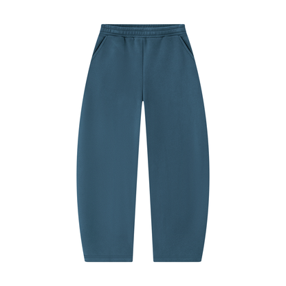 Teal Unisex Barrel Leg Sweatpants