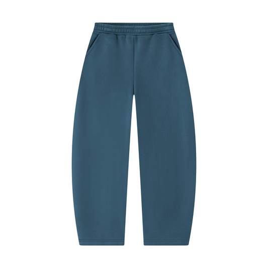 Teal Unisex Barrel Leg Sweatpants