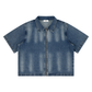 Motherin Sunset - Full-Zip Denim Shirt Vintage Washed