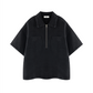 Motherin Loop - Boxy Quarter-Zip Denim Shirt