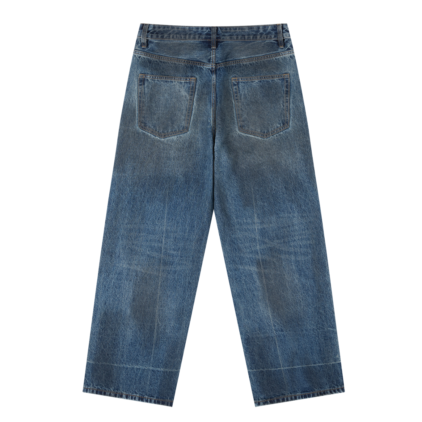 Heavyweight Dark Vintage Wash Baggy Jeans