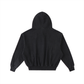 Black Graphic Fleece Hoodie