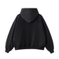 Black Graphic Fleece Hoodie