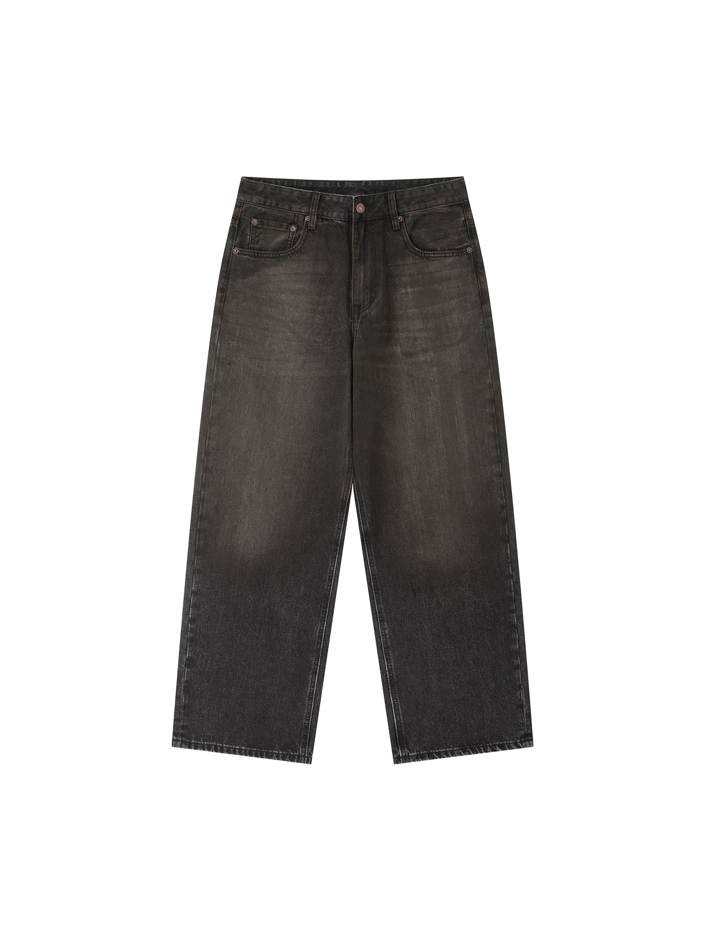 Straight Fit Jean,Vintage Wash ,Heavyweight Denim