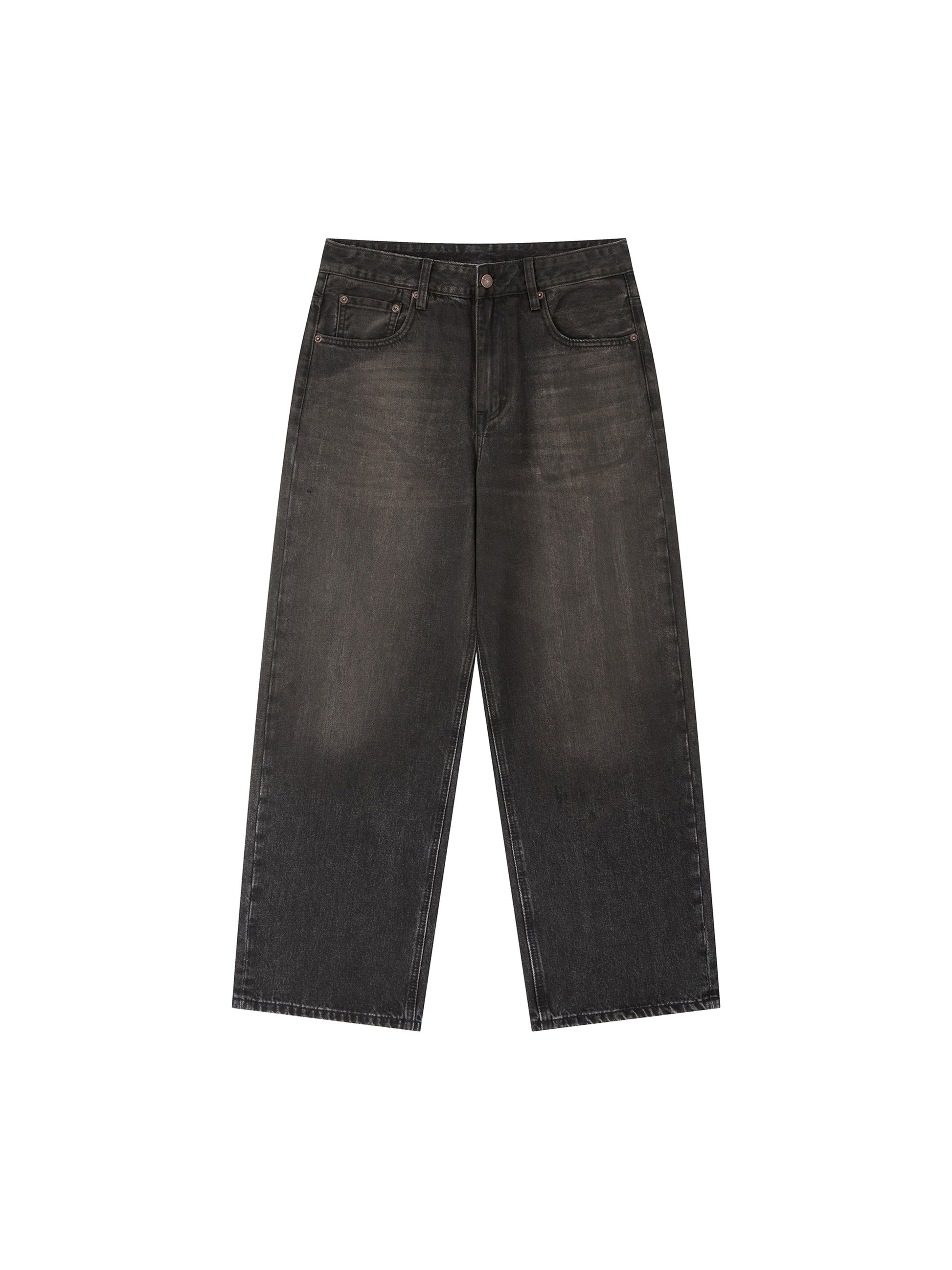 Straight Fit Jean,Vintage Wash ,Heavyweight Denim