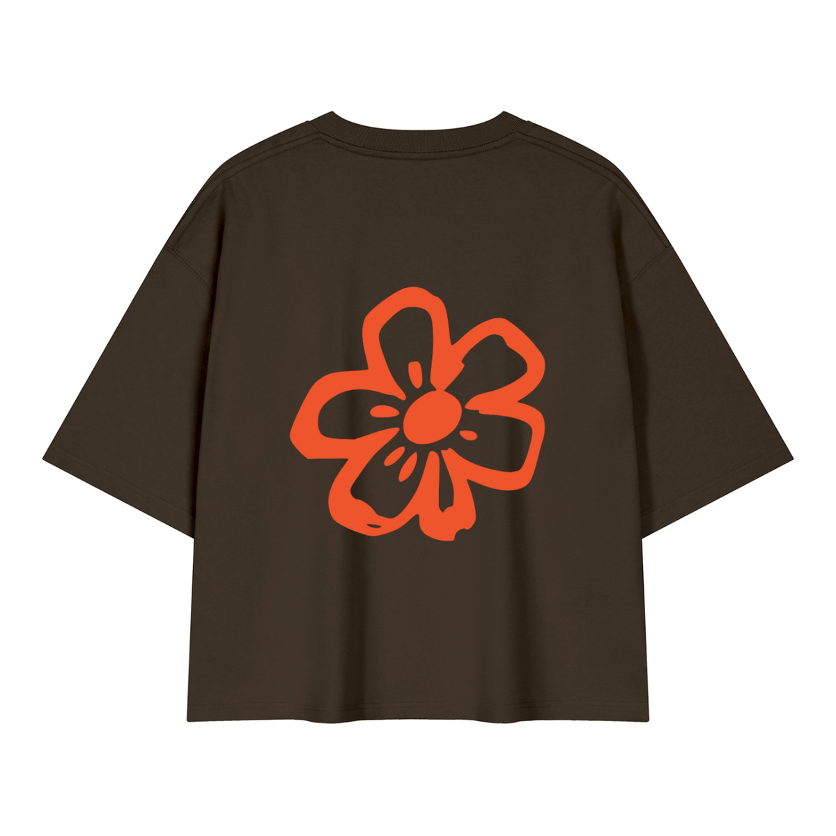 That Flower - Brown Boxy Graphic Tee