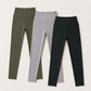 High Rise Ankle Length Leggings Pack of 3 (Black, Gray, Green)